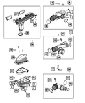 Genuine Mopar Air Filter 68542769AA New. Price: $30.48.