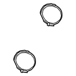 New Genuine Mercedes-benz Clamp 0069976090 Oem. Price: $15.89.