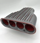Cal Custom Hilborn Vintage Finned Aluminum Air Cleaner Scoop 4 Bbl Hotrod Gasser Used. Price: $210.00.