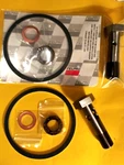 Mopar 340 90 Degree Oil Filter Adapter Gaskets, Highflow Factory Style Long Bolt New. Price: $45.50.