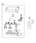 Genuine Mopar Battery Cover 68497403AA New. Price: $12.50.