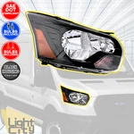 2016-22 Ford Transit 150/250/350/350HD Passenger Black Headlight W/ Bulbs Rh New. Price: $69.00.