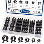 Eoppen 72PCS Spring Hose Clamps Fuel Line Silicone Vacuum Low Black New. Price: $19.02.