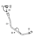 Genuine Mopar Fuel Filler Tube 4581390AA New. Price: $336.17.