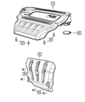 Genuine Mopar Engine Cover 68146205AC New. Price: $168.74.
