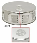 Empi 8674 Chrome Louvered Air Cleaner 5-1/2"/ 3"TALL Neck Fits Vw Bug Bus Ghi New. Price: $40.95.