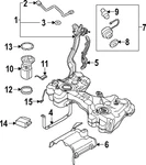 Genuine Volkswagen Tank Strap 5WA-201-654 New. Price: $50.27.