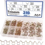 Tnisesm 310PCS 5-13MM 9 Size Spring Clips Clamps Assortment Kit, Fuel Line Hose New. Price: $16.87.