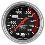 Auto Meter Nitrous Oxide Pressure Gauge 3428; Sport-comp 2000 Psi 2-5/8 In. Mech New. Price: $119.99.