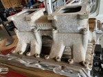 Weiand 1911 & 5991 426 Hemi 2X4 Aluminum Dual Quad Tunnel Ram Intake Stock Used. Price: $799.00.