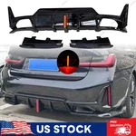 Fits Bmw G20 Lci M-sport 2023-2026 Gloss Black Rear Lower Diffuser W/ Led Light New. Price: $218.49.