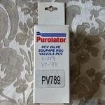 Purolator PV789 Pcv Valve For Gmc Cadillac Chevrolet Pontiac Oldsmobile Jeep New. Price: $15.00.