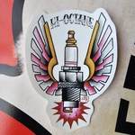 Winged Spark Plug Sticker Decal Hot Rod Custom Motorcycle Car Truck Van Chopper New. Price: $7.99.