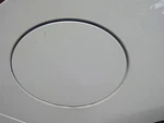 Impreza 2022-2023 Fuel Filler Door White K1X 1751324 Used. Price: $99.99.