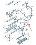 New Audi R8 4S Left Fuel Line 07L127501BQ Original. Price: $139.73.