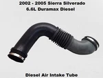 25354180 02 03 04 05 Sierra Silverado 6.6L Duramax Diesel Air Intake Tube Duct Used. Price: $179.00.