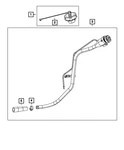 Genuine Mopar Fuel Filler Cap Tether 68158684AA New. Price: $39.57.