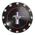Scott Drake Gas Cap Billet Black With Running Horse Emblem Mustang 1965-1973 New. Price: $144.95.