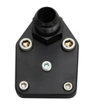 Moroso Sbc Fuel Pump Blockoff Plate With 12 Fitting, Aluminum, Black Anodized New. Price: $60.99.