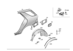 Genuine Mercedes-benz Tank Filler Recess 166-630-32-03 New. Price: $138.80.