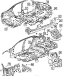 Genuine Mopar Fuel Tank Access Cover Right 4780796AE New. Price: $17.06.