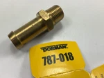 Dorman 787-018 Fuel Hose Barbed Fitting Male Connector 3/8" X 1/8" Npt New. Price: $8.96.