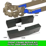 Front Frame Repair Kit 2004-2008 Ford F150 New. Price: $155.00.