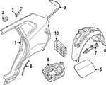 Genuine Bmw Fuel Filler Housing 51-17-5-A25-847 New. Price: $92.86.