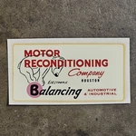 Vintage Water Decal Engine Machine Shop Hot Rod Auto Houston Tx Bear Balancing New. Price: $39.99.