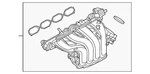 Genuine Nissan Intake Manifold 14001-6LB1B New. Price: $210.21.