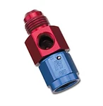 Russell 670340 Fuel Pressure Take Off Adapter Red/blue -6AN W/1/8 In. Npt Side New. Price: $26.20.