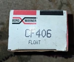 Borg Warner CF406 Rochester 4BBL Carburetor Float Nos New. Price: $5.00.